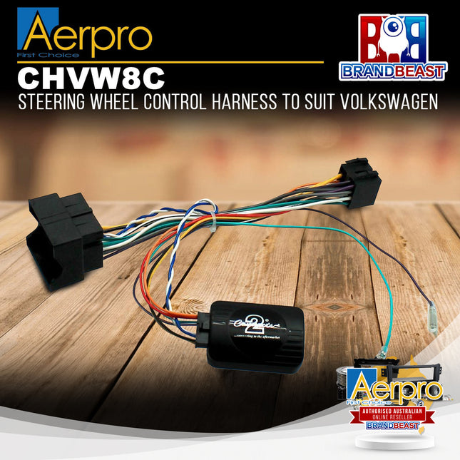 Aerpro CHVW8C Steering Wheel Control Interface Suit Volkswagen Various Models