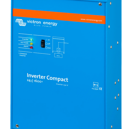 Victron Energy CIN242160000 Inverter Compact 24/1600 230V VE.Bus Reliable Off-Grid & Backup Power Solution
