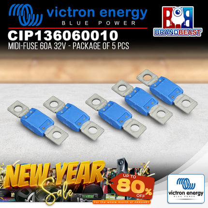 Victron Energy CIP136060010 MIDI-Fuse 60A 32V - 5 Pcs.