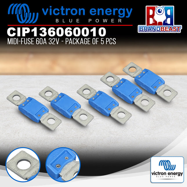 Victron Energy CIP136060010 MIDI-Fuse 60A 32V - 5 Pcs.