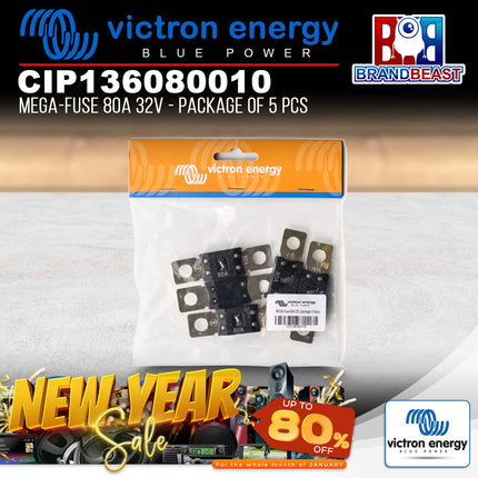 Victron Energy CIP136080010 MIDI-Fuse 80A 32V - Package of 5 Pcs