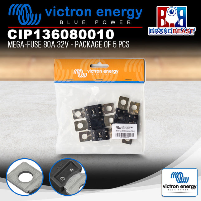 Victron Energy CIP136080010 MIDI-Fuse 80A 32V - Package of 5 Pcs