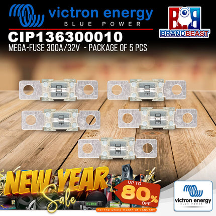 Victron Energy CIP136300010 MEGA-fuse 300A/32V - Package of 5 Pcs