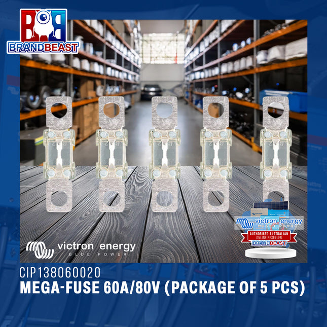 Victron Energy CIP138060020 MEGA-Fuse 60A/80V (Package of 5 pcs)