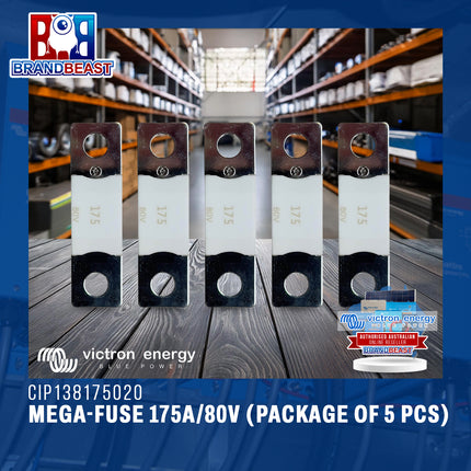 Victron Energy CIP138175020 MEGA-Fuse 175A/80V (Package of 5 pcs)