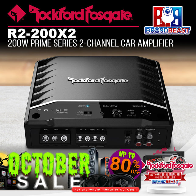 Rockford Fosgate R2-200X2 Prime 200 Watt 2-Channel Amplifier