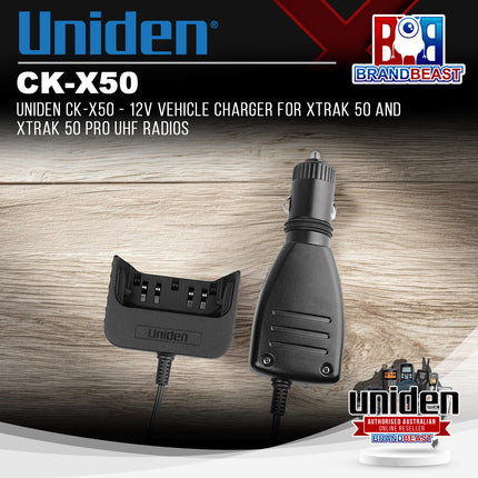 UNIDEN CK-X50 - 12V Vehicle Charger for XTRAK 50 and XTRAK 50 PRO UHF Radios
