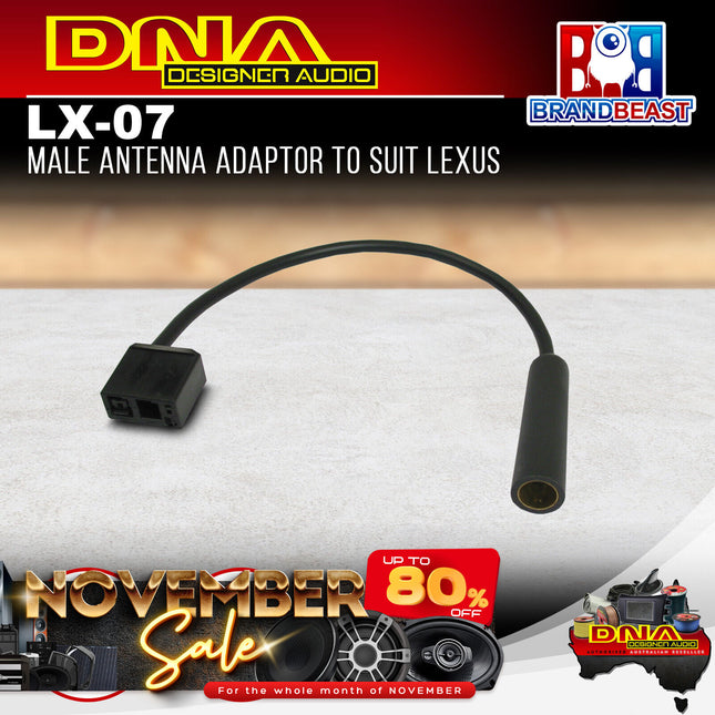 DNA LX-07 Male Antenna Adaptor To Suit Lexus