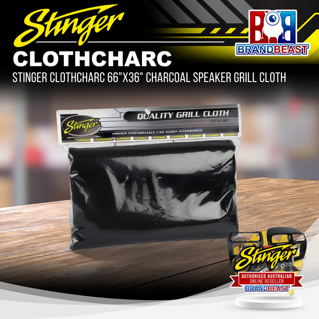 Stinger CLOTHCHARC 66"x36" Charcoal Speaker Grill Cloth