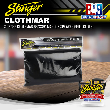 Stinger CLOTHMAR 66"x36" Maroon Speaker Grill Cloth