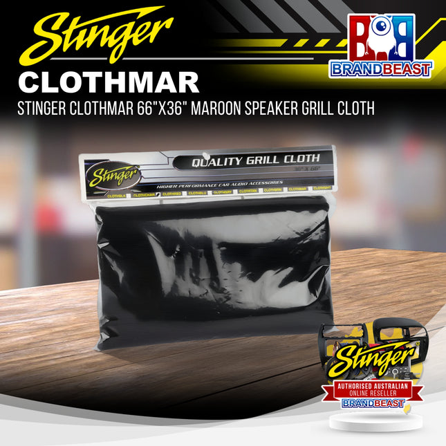 Stinger CLOTHMAR 66"x36" Maroon Speaker Grill Cloth