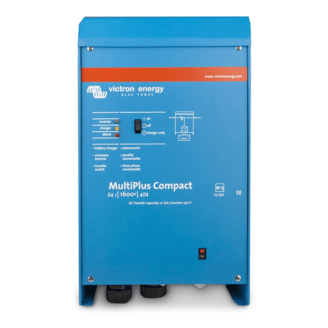 Victron Energy CMP242160000 MultiPlus Compact 24/1600/40-16 230V VE.Bus Reliable Off-Grid Inverter Charger
