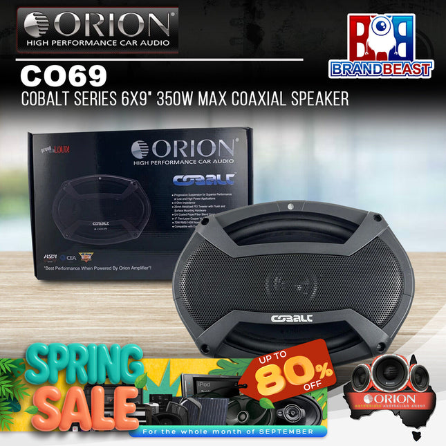 Orion CO69 Cobalt Series 6x9" 350W Max Coaxial Speaker