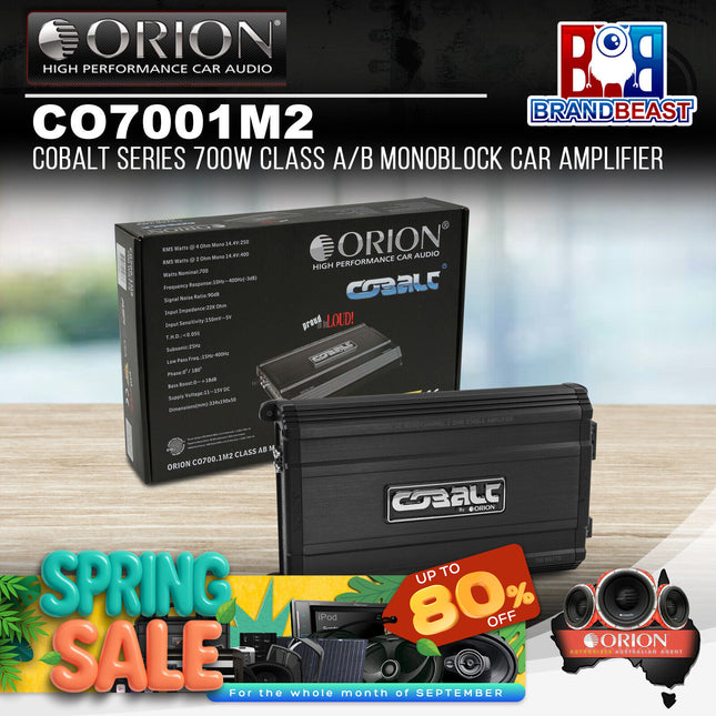 Orion CO7001M2 Cobalt Series 700W Class A/B Monoblock Car Amplifier