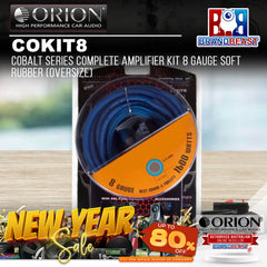 Orion COKIT8 Cobalt Series Complete Amplifier Kit 8 Gauge Soft Rubber (Oversize)