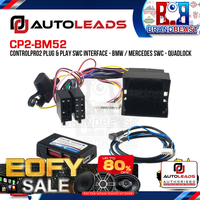 Autoleads CP2-BM52 Radio Replacement Interfaces To Suit BMW/Mercedes 2002-2016