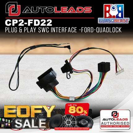 Autoleads CP2-FD22 Radio Replacement Interfaces To Suit Ford Fiesta/Transit 2006-2014