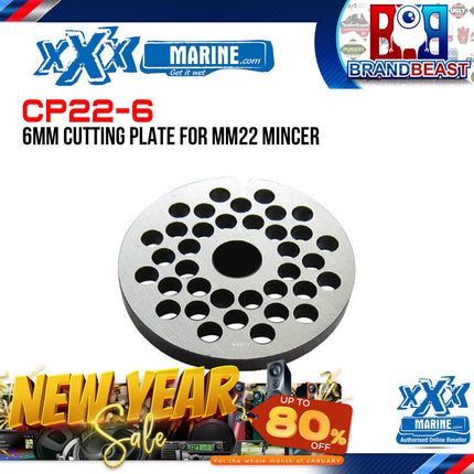 XXX Marine CP22-6 6mm Cutting Plate For MM22 Mincer