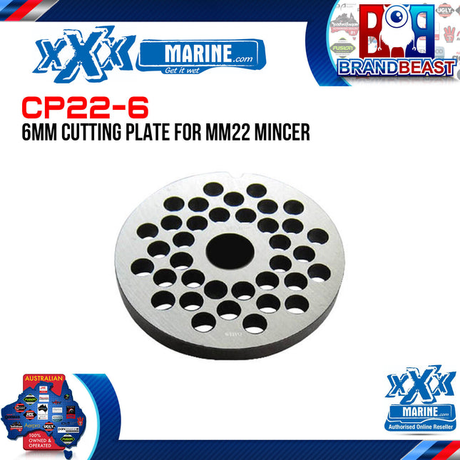XXX Marine CP22-6 6mm Cutting Plate For MM22 Mincer