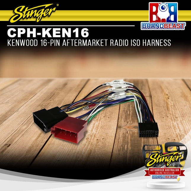 ConnectPro CPH-KEN16 Kenwood 16-PIN Aftermarket Radio ISO Harness