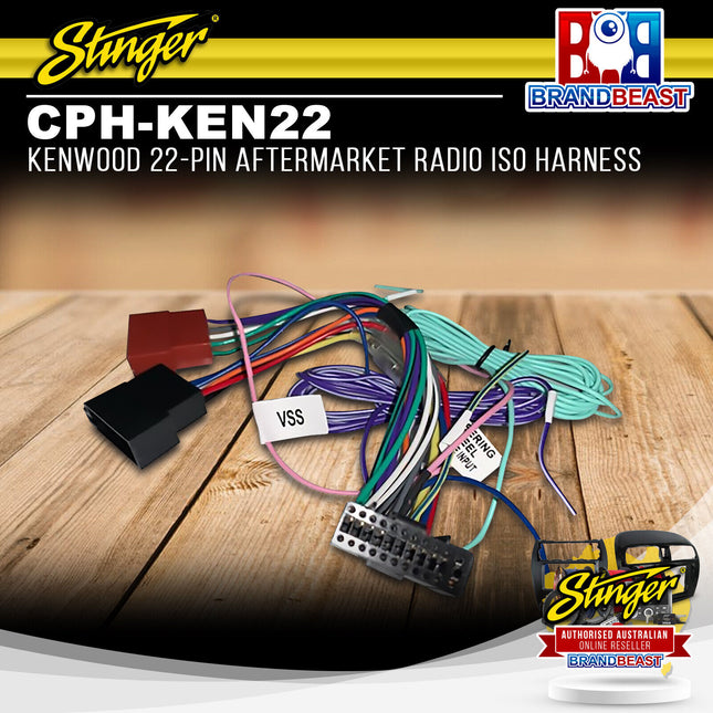 ConnectPro CPH-KEN22 Kenwood 22-PIN Aftermarket Radio ISO Harness