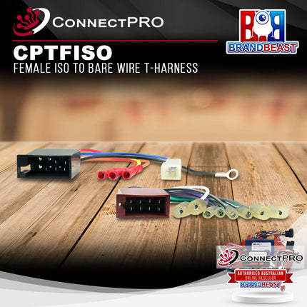 ConnectPRO CPTFISO Female ISO to Bare Wire T-Harness