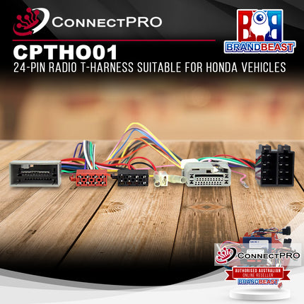 ConnectPRO CPTHO01 24-Pin Radio T-Harness Suitable for Honda Vehicles