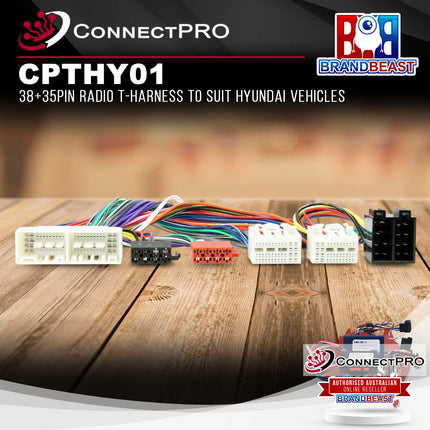 ConnectPRO CPTHY01 38+35Pin Radio T-Harness to Suit Hyundai Vehicles