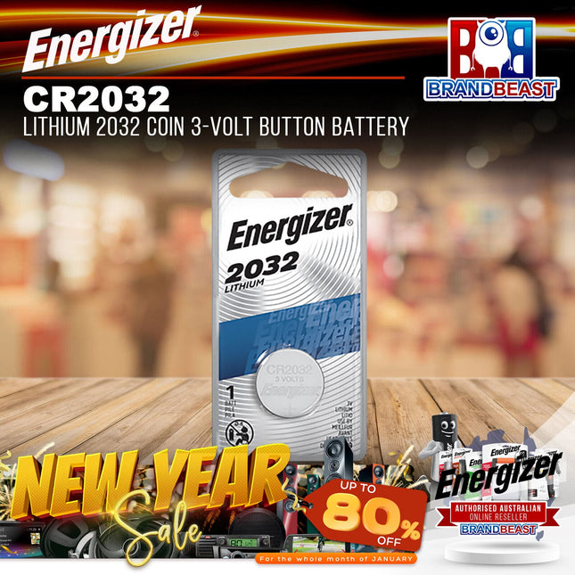 Energizer CR2032 Lithium Coin 2032 3-Volt Button Cell Battery