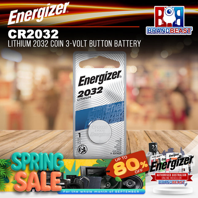 Energizer CR2032 Lithium Coin 2032 3-Volt Button Cell Battery