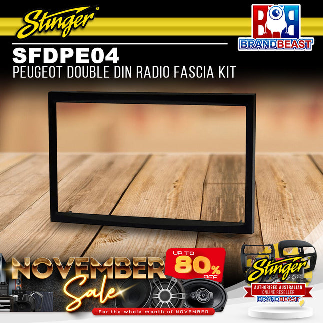 Stinger SFDPE04 Peugeot Double DIN Radio Fascia Kit