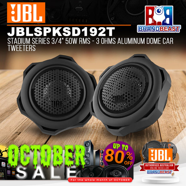 JBL Stadium 192T Stadium Series 3/4" 50W RMS - 3 Ohms Aluminum Dome Car Tweeters
