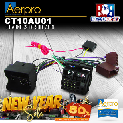 Aerpro CT10AU01 T-Harness to Suit Audi