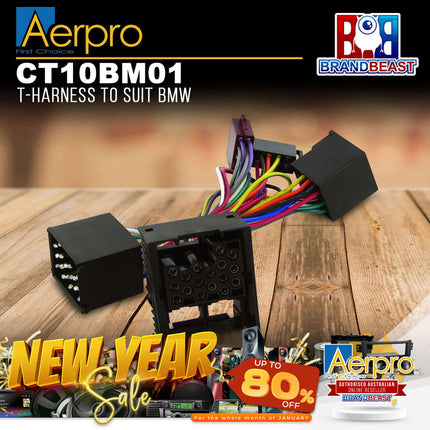 Aerpro CT10BM01 T-Harness to Suit BMW