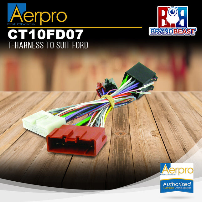 Aerpro CT10FD07 Ford Ranger Pj Pk 2006 - 2011 T Harness