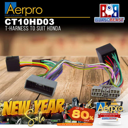 Aerpro CT10HD03 T-Harness to Suit Honda