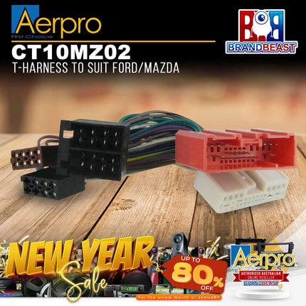 Aerpro CT10MZ02 T-Harness to Suit Ford/Mazda