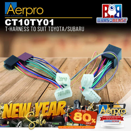 Aerpro CT10TY01 T-Harness to Suit Toyota/Subaru