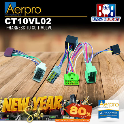 Aerpro CT10VL02 T-Harness to Suit Volvo