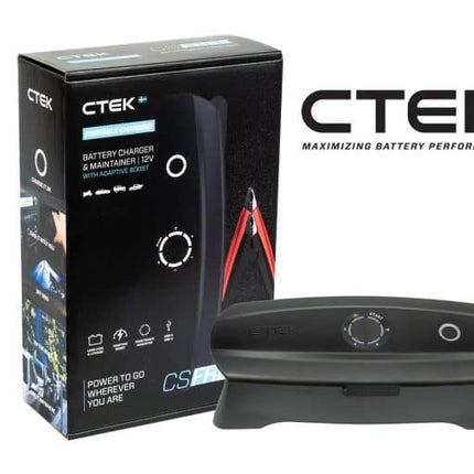 CTEK CTCSFREE CS FREE Portable Battery Charger & Maintainer with Adaptive Boost - 12V Power Bank for Vehicles & Devices