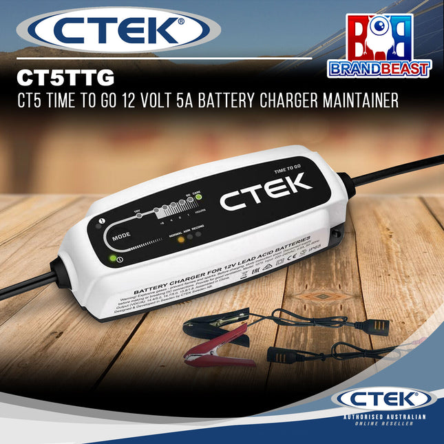 CTEK CT5TTG CT5 TIME TO GO 12V Battery Charger and Maintainer