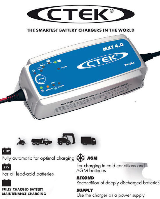 CTEK MXT40 24V 8-Step Battery Charger