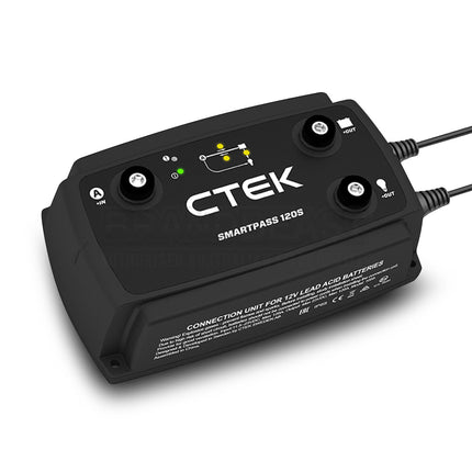 CTEK SMARTPASS 120S 120A 12V Power Management System for Starter and Service Batteries