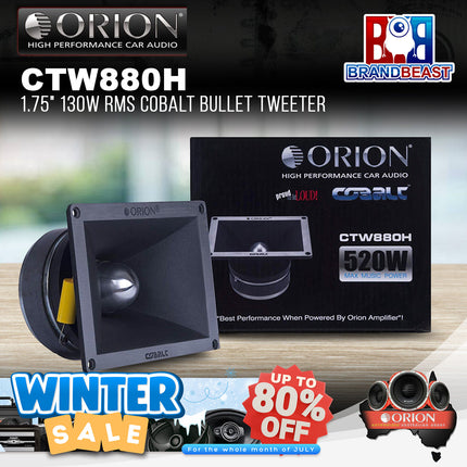 Orion CTW880H 1.75" 130W RMS Cobalt Bullet Tweeter