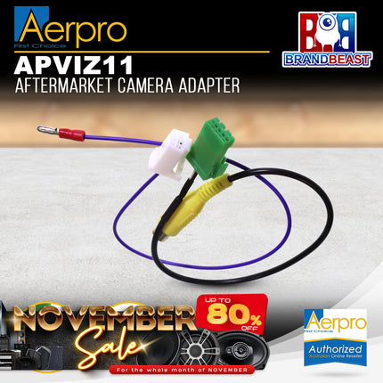 Aerpro APVIZ11 Aftermarket Camera Adapter to Suit Isuzu D-Max/MU-X