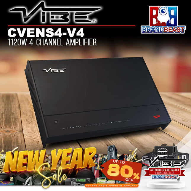 Vibe CVENS4-V4 1120 Watts 4-Channel Power Amplifier