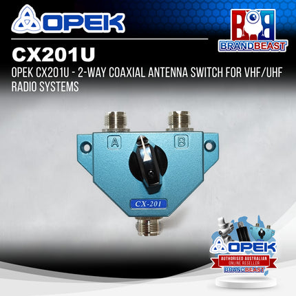 OPEK CX201U - 2-Way Coaxial Antenna Switch for VHF/UHF Radio Systems