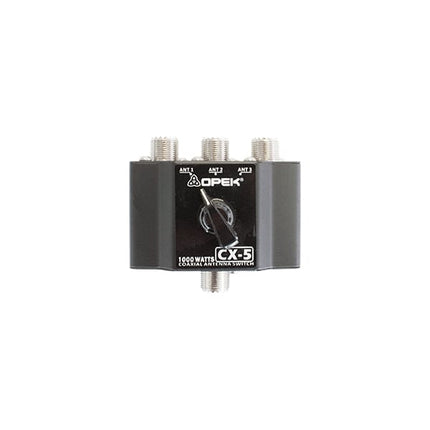 OPEK CX5 - 3-Position Coaxial Antenna Switch Box for Radio Systems