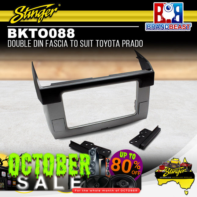 Stinger BKTO088 Double DIN Radio Fascia Kit To Suit Toyota Prado 2013-2017
