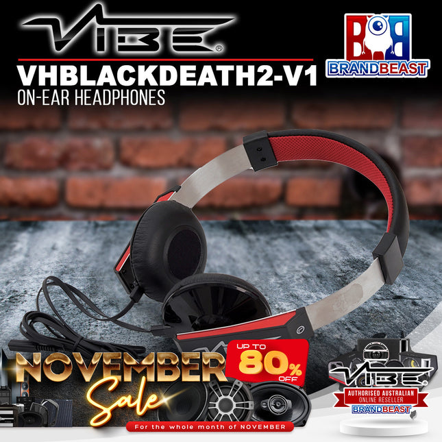 Vibe VHBLACKDEATH2-V1 On-Ear Headphones